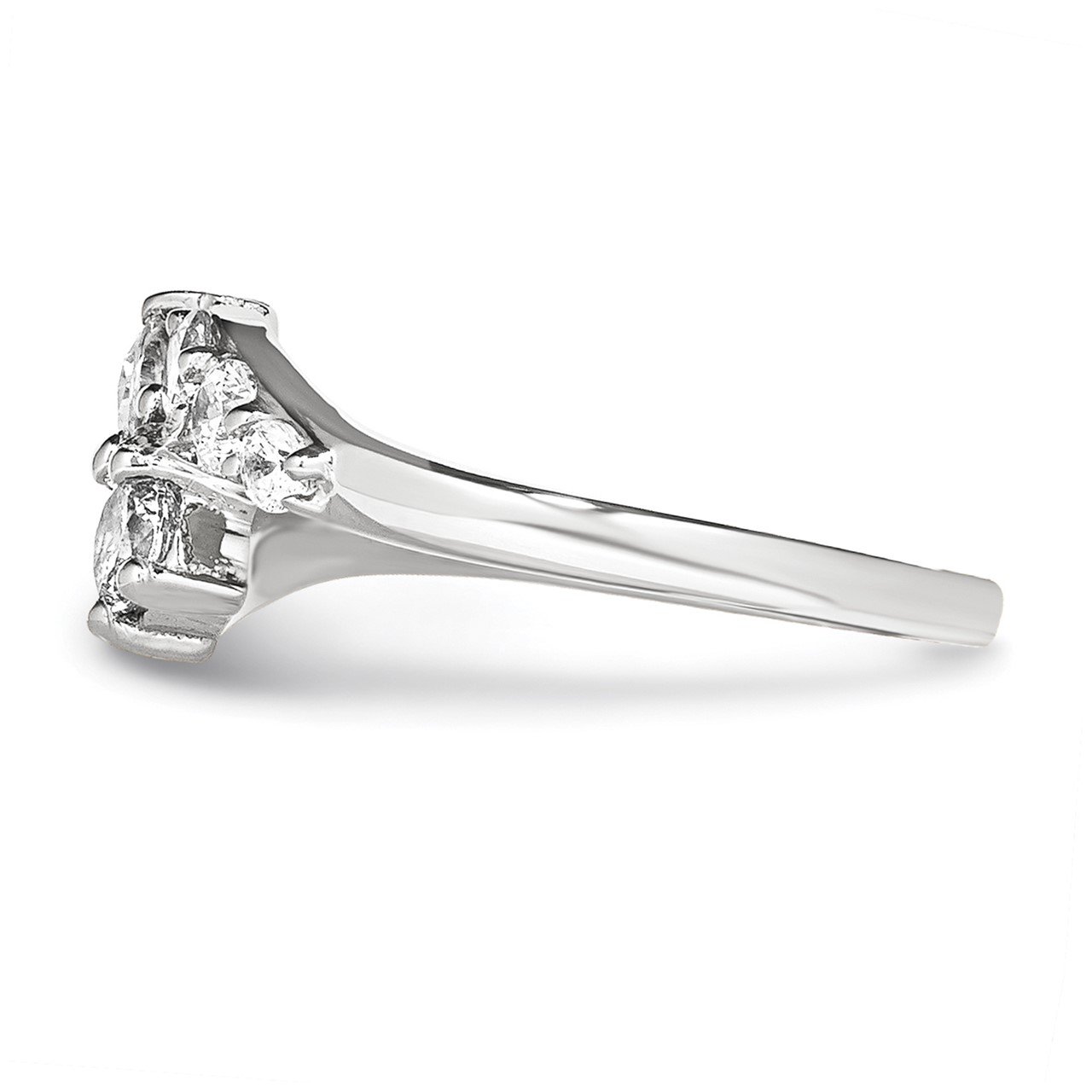 14KW A Diamond 2-stone Ring Semi-Mount - 2.8 mm center stones-2