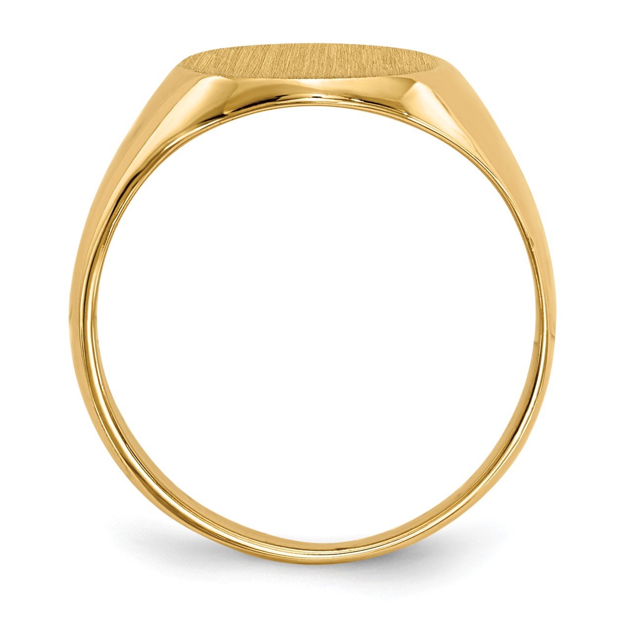 14k 10.5x12mm Closed Back Signet Ring-1