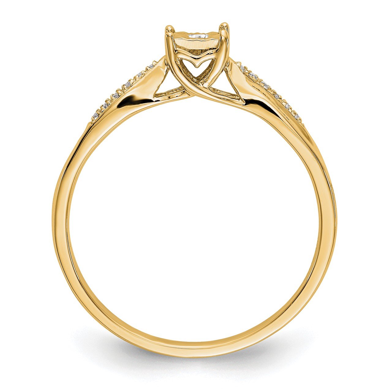 14K Yellow Gold Complete Diamond Engagement Ring-1