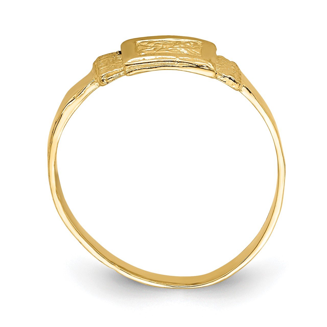 14K Rectangle Baby Ring-1