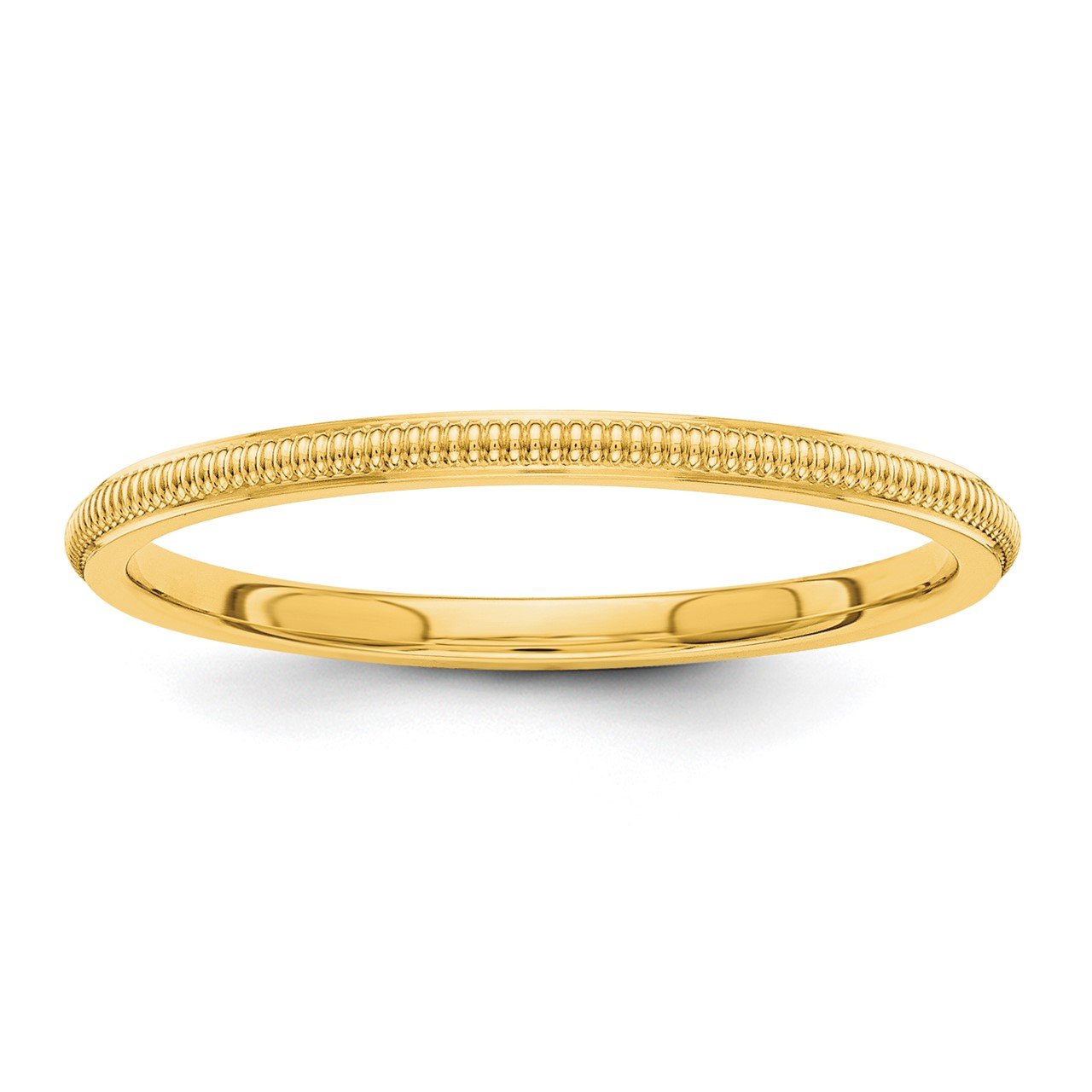 14k 1.5mm Milgrain Band