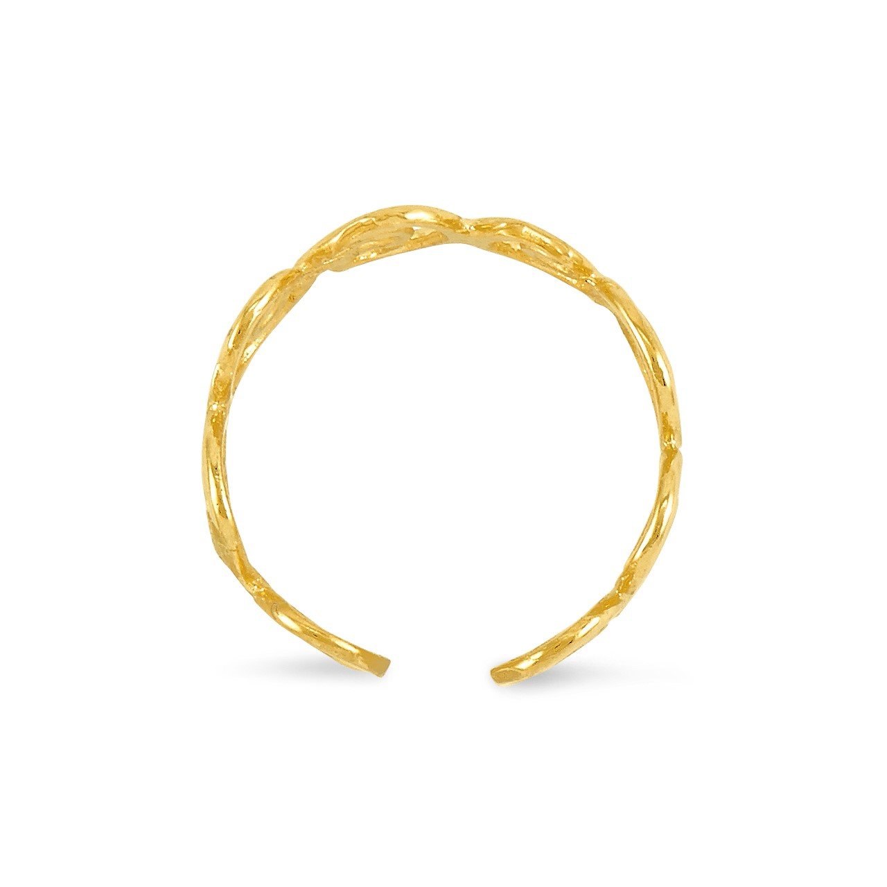 14k Scroll Toe Ring-2