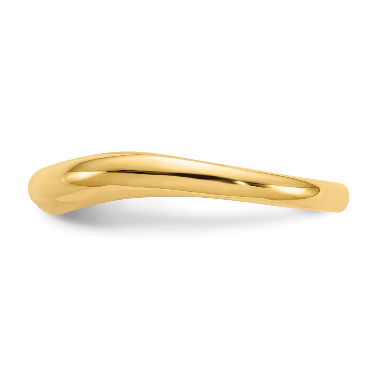 14k Polished Stackable Wave Ring-3