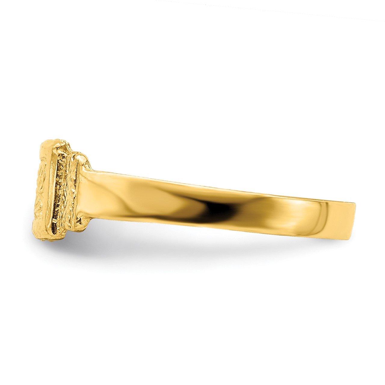 14K Rectangle Baby Ring-3