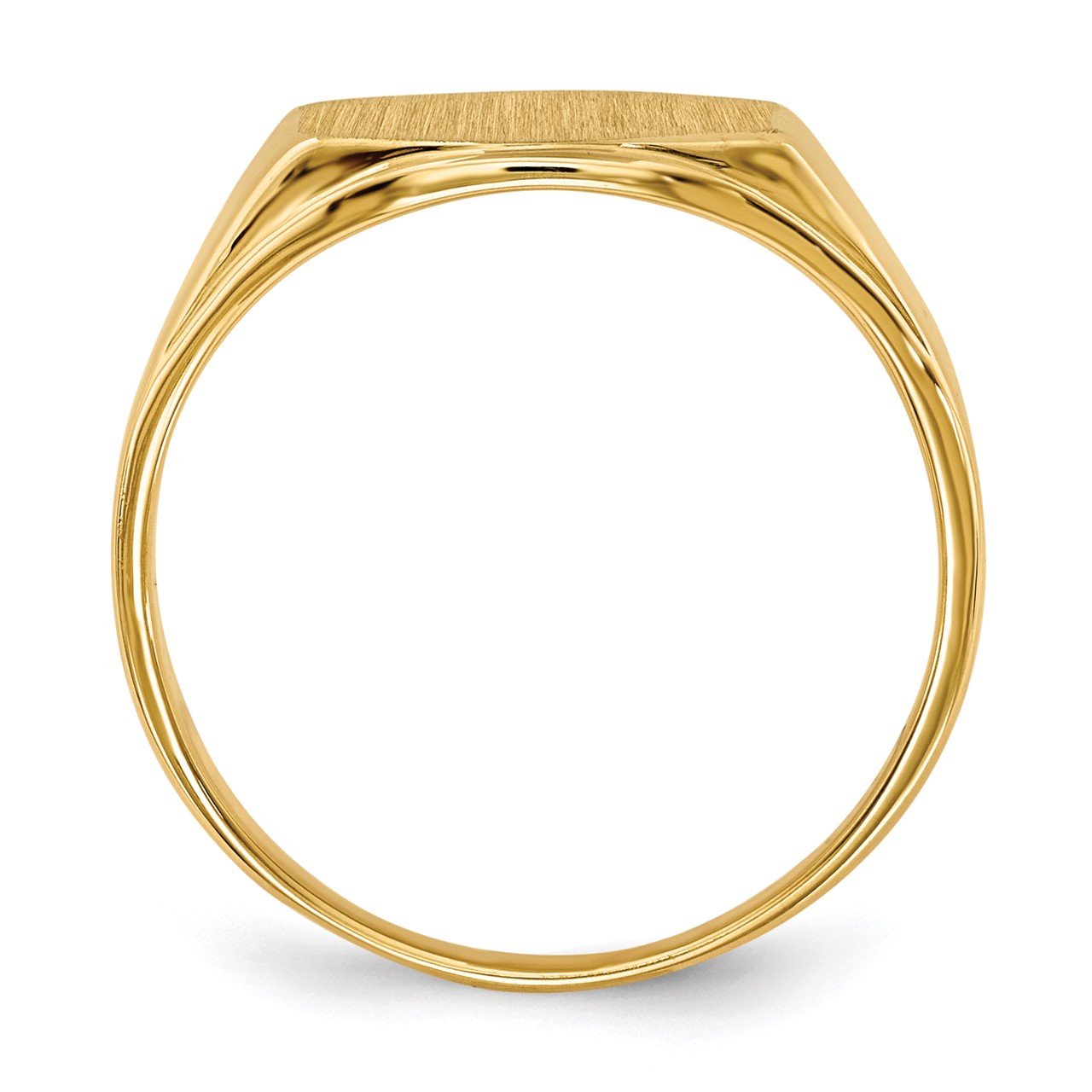 14k 8.5x11.5mm Open Back Signet Ring-1