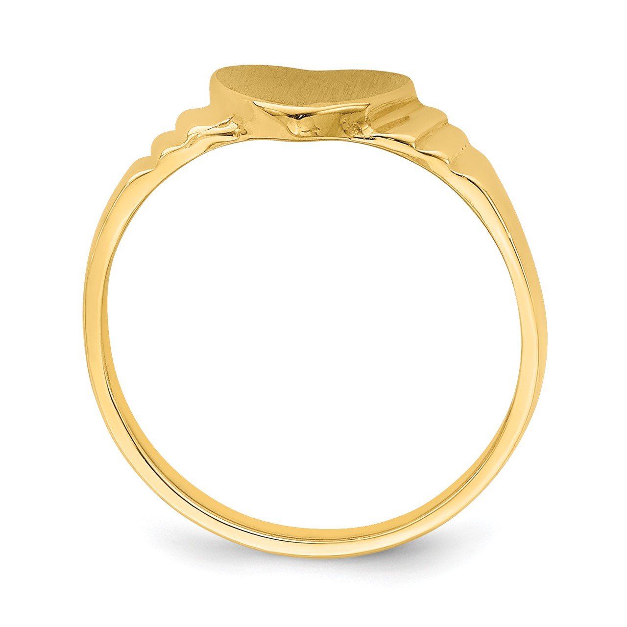 14k Heart Signet Baby Ring-1