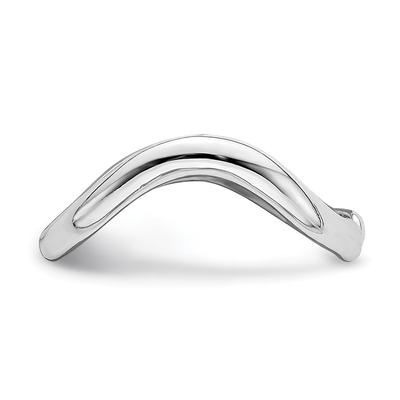 14k White Gold Polished Toe Ring-2