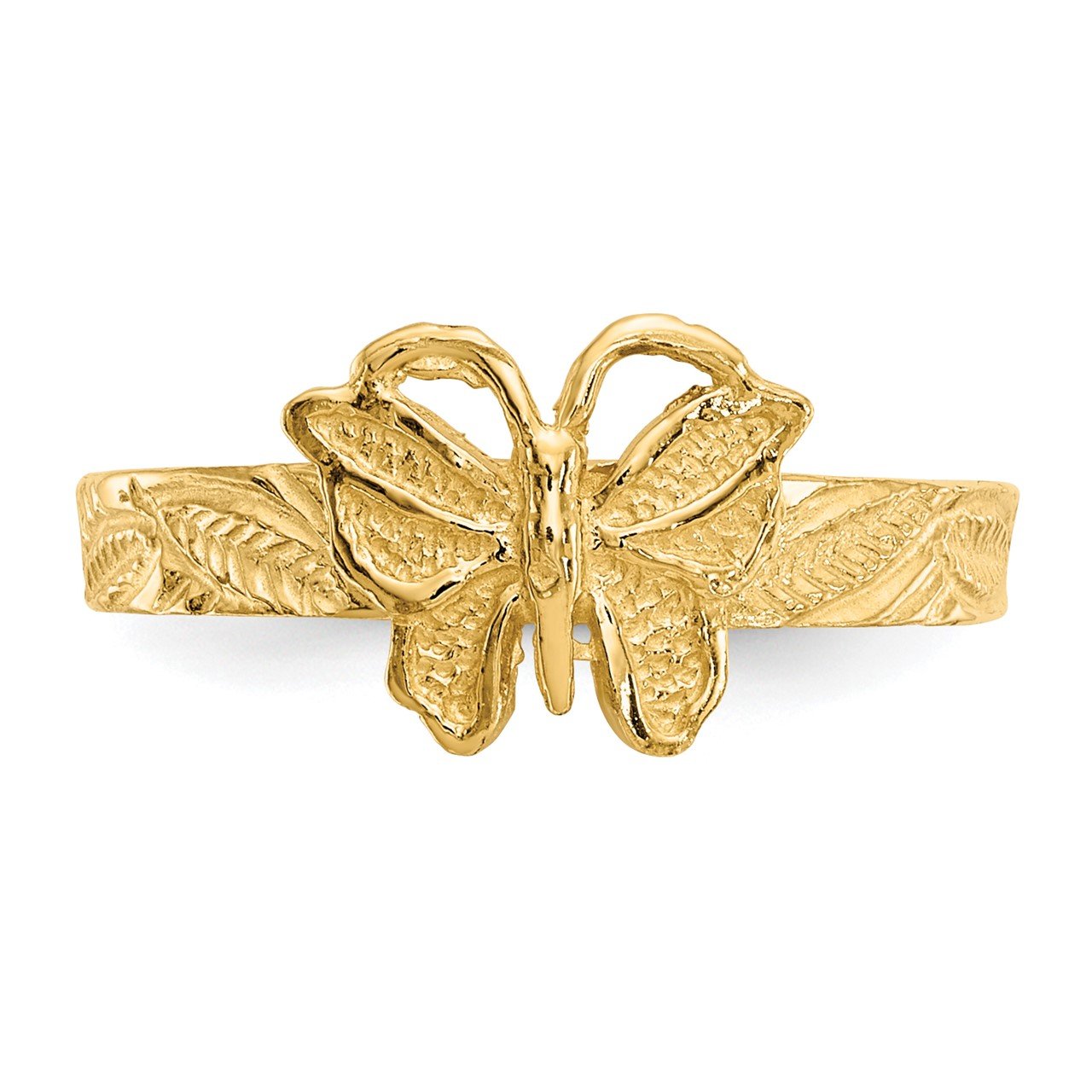 14K Butterfly Toe Ring-3