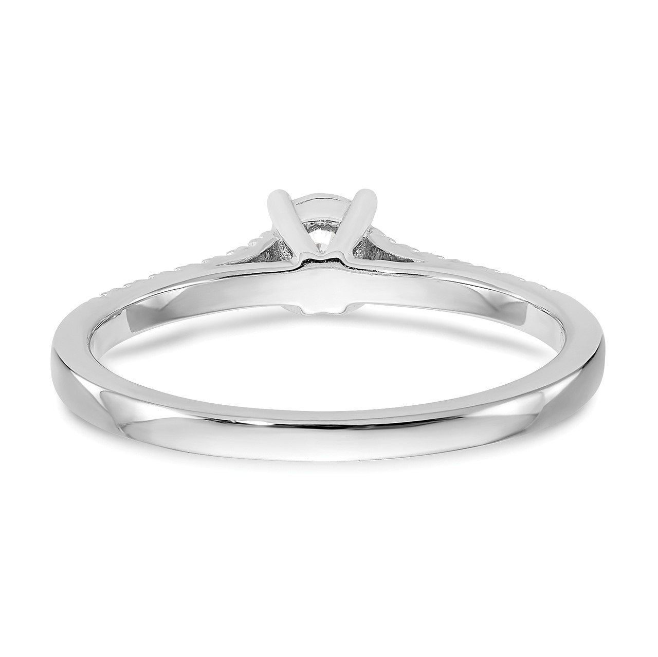 14K White Gold Complete Diamond Promise/Engagement Ring-4