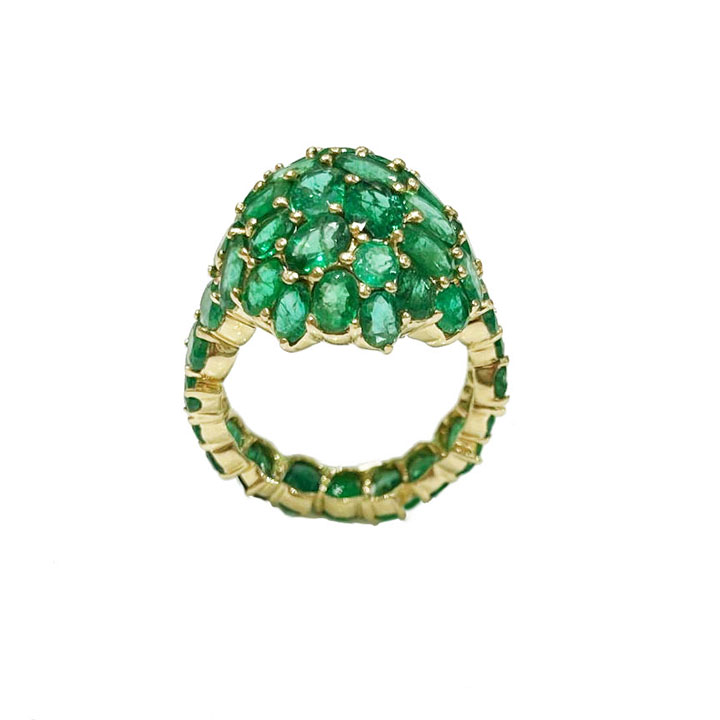 14k Yellow Gold Emerald Ring