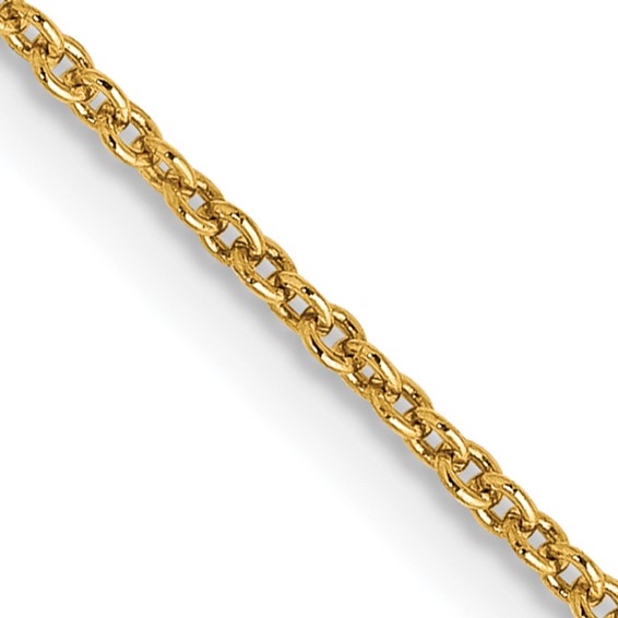 14K 20 inch 1.2mm Cable with Lobster Clasp Chain