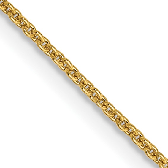 14K 22 inch .9mm Cable with Lobster Clasp Chain